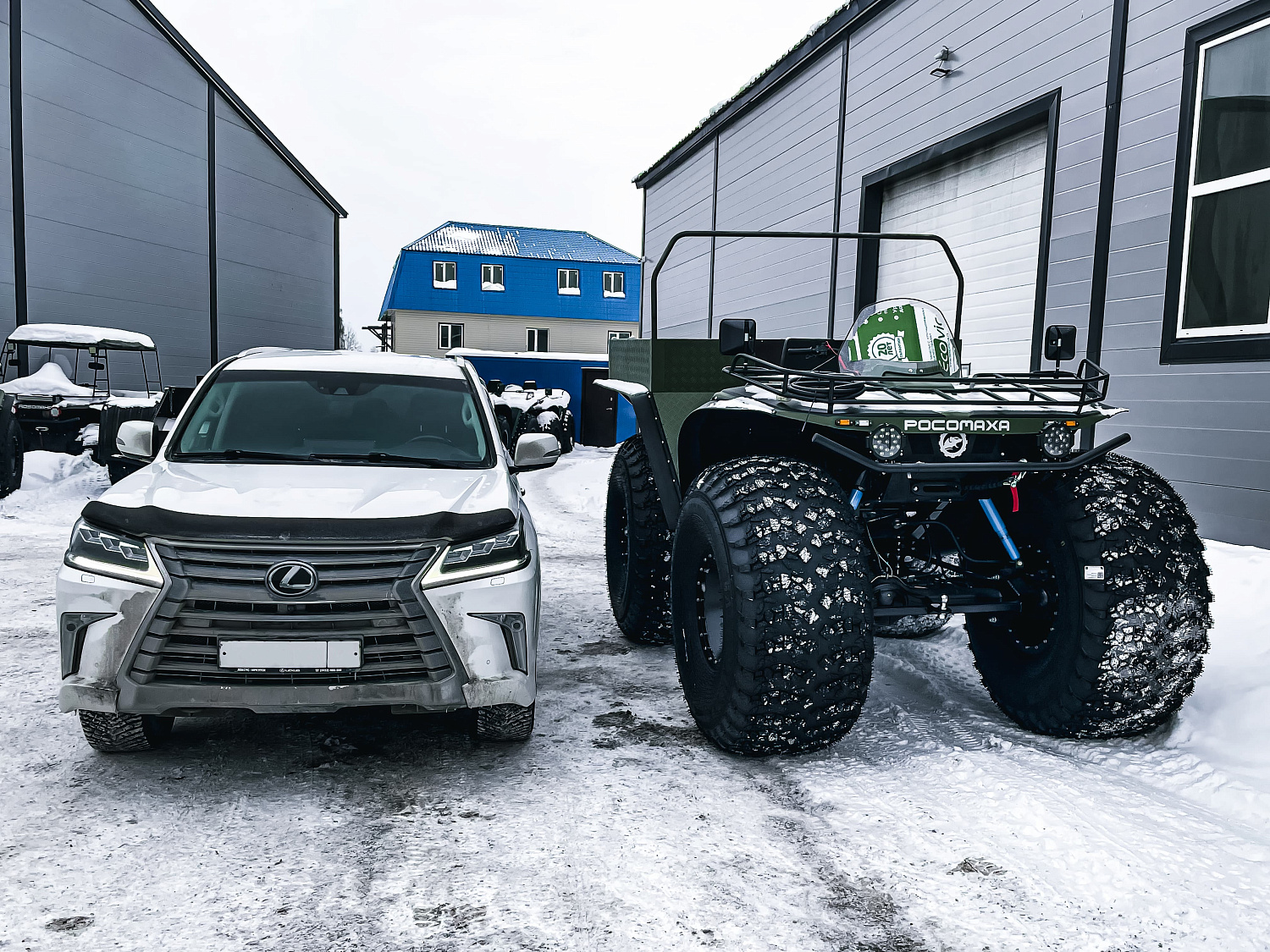Снегоболотоход "Росомаха" Комплектация (Пикап) с ДВС 1ZZ-FE (1,8 литра с мостами Toyota)