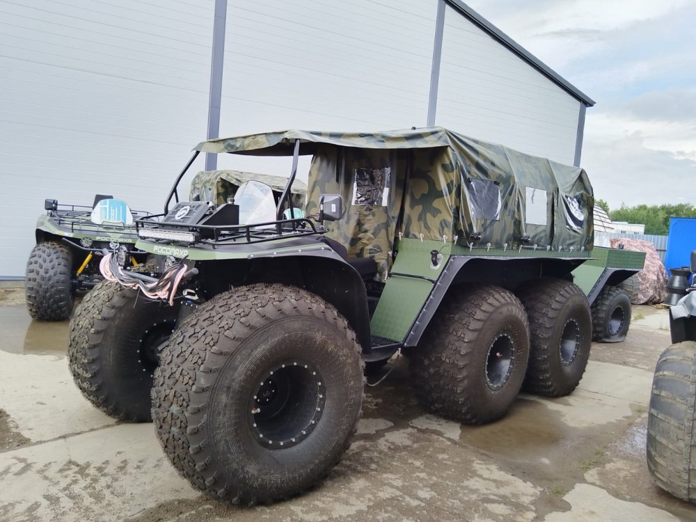 Каркас металлический + тент для Росомахи (Шестиколёсник)