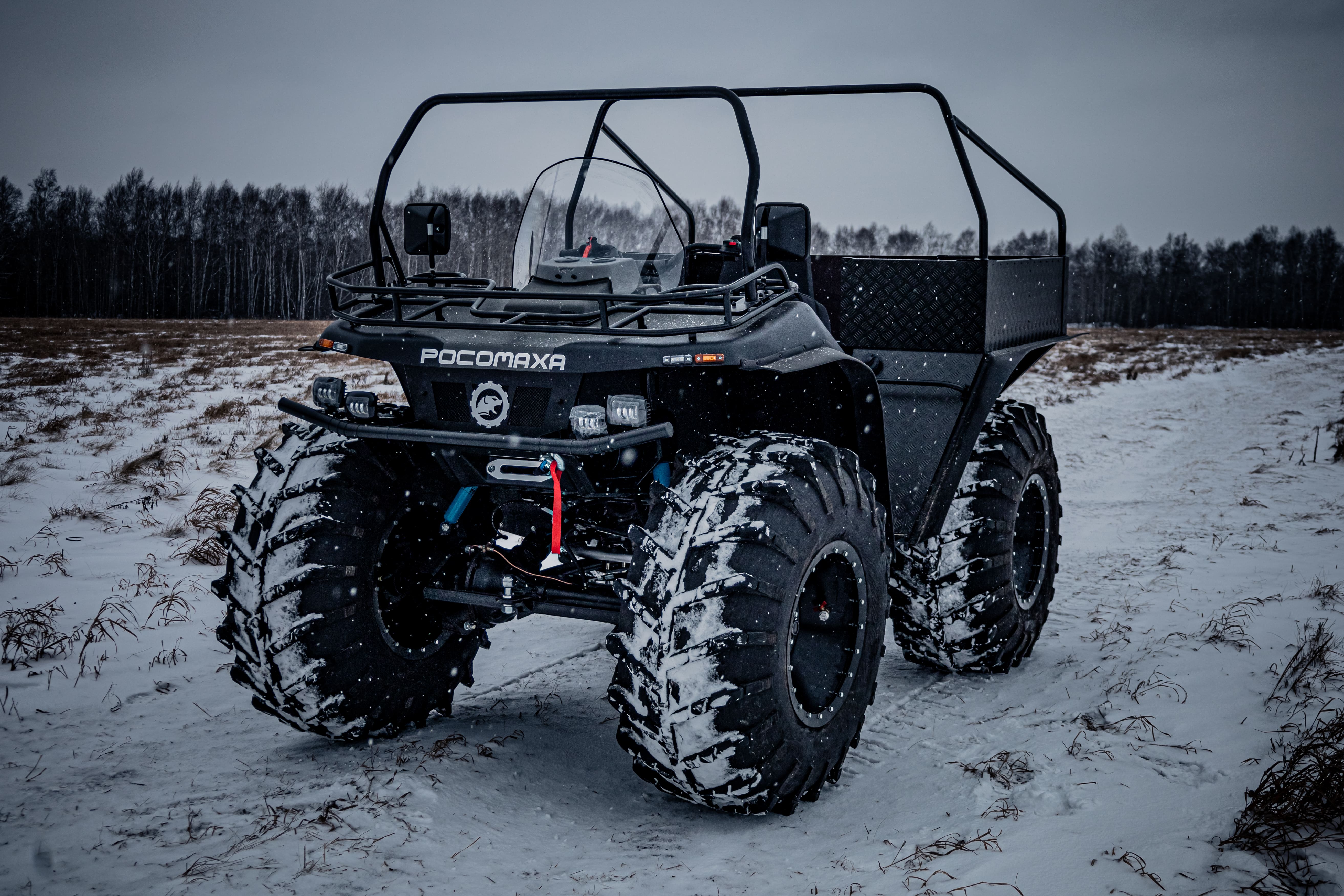 Снегоболотоход "Росомаха" Комплектация (Пикап) с ДВС 1NZ-FE (1,5 литра с мостами УАЗ тимкен)  RAL 1002 Песочно-жёлтый