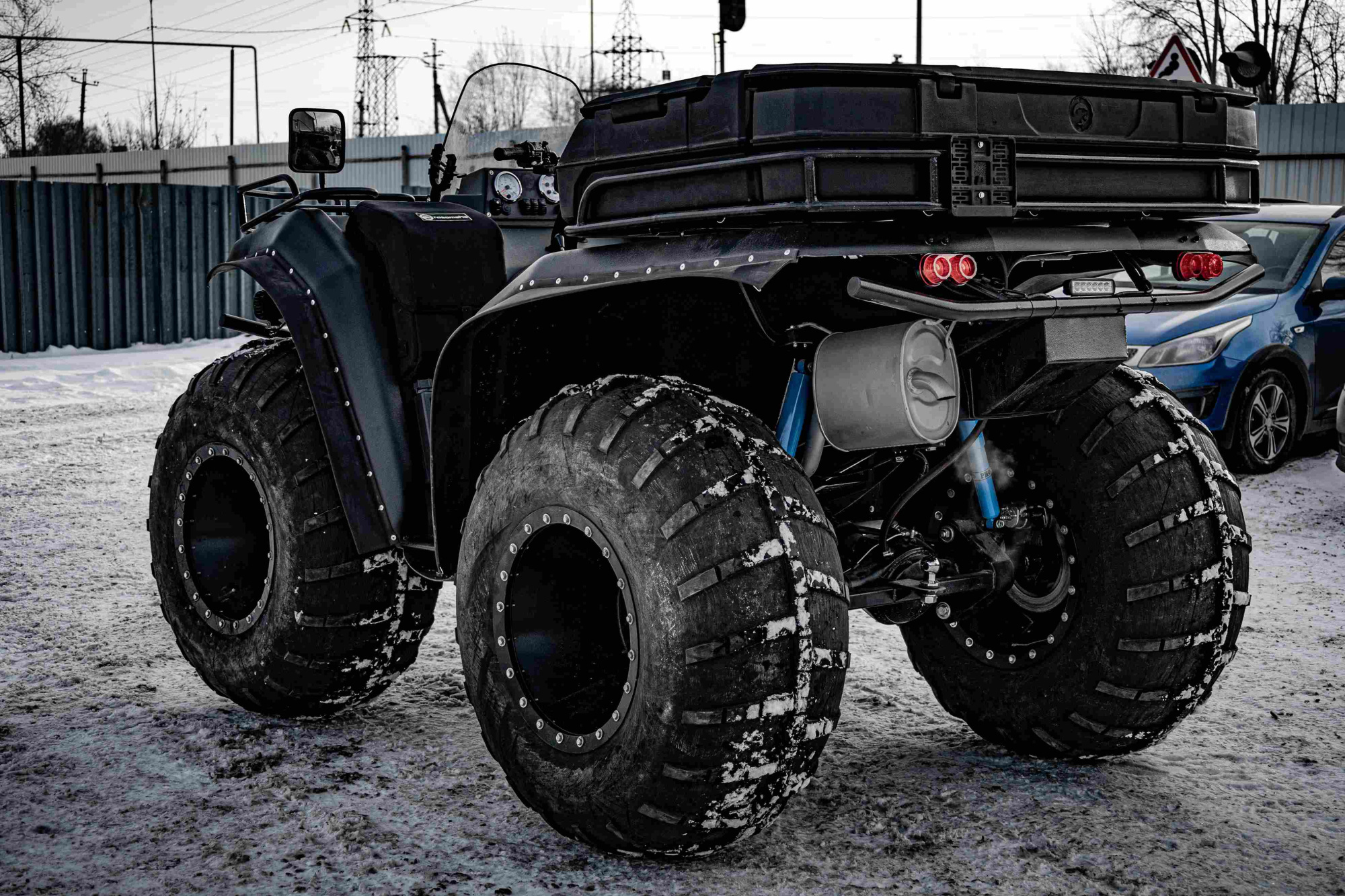 Задний кофр, пластиковый трехсекционный СТАНДАРТ