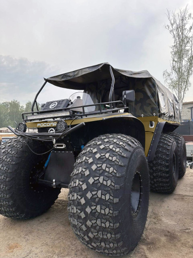 Снегоболотоход "Росомаха" модель (Шестиколёсник) с ДВС 1ZZ-FE (1,8 литра с мостами Toyota)