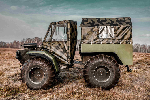 Росомаха модель "Егерь-1" (ДВС 30 л.с. с мостами "Волга")